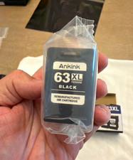 ANKINK 63XL Black Ink Cartridge High Yield NEW Sealed 1 Pack picture