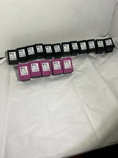 Lot 17 Empty HP OEM Virgin Ink Cartridges  # 62  Black and  Color picture