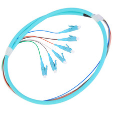 LC-OM3 6 Pigtail 6 Strand Multimode OM3/OM4 50/125 LC-UPC Fiber Pigtail, 1.5 Met picture