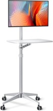 Mobile Desk,Mobile Workstation,Mulitiuse Rolling Laptop Floor Stand,34