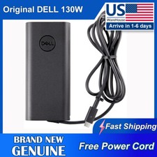 Dell 450AHOM USB-C 130W AC Adapter +Power Cord Original Charger- United States picture