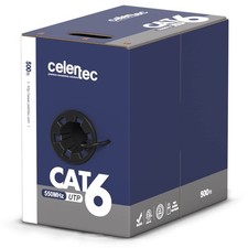 CAT6 Ethernet Cable, 500ft, 23AWG Solid Bare Copper, Unshielded Twisted Pairs(UT picture