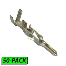 Molex 39-00-0040 Male Mini-Fit Jr Crimp Terminals Pins 18-24 AWG 5558, 50 PACK picture