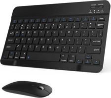 Rechargeable Bluetooth Keyboard and Mouse Combo Universal Ultra-Slim Wireless picture