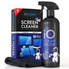 iO CLEAN 16oz Screen Cleaner Spray 16.9 Fl Oz (Pack of 1), Transparent liquid picture