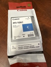 Canon ImagePROGRAF PFI-106PC Photo Cyan Ink Tank IPF6300 IPF6400 Expired 01/2021 picture
