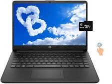 Newest HP 14'' Touch Laptop Intel 2-Core CPU 4GB RAM 128GB (64+64) Win11 Black picture