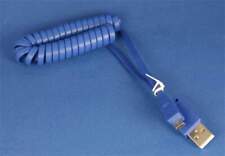 MicroUSB Cable MICRO-B Coiled Blue picture