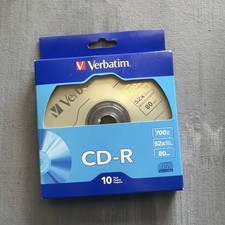 Verbatim CD-R Recordable 700MB 52X with Branded Surface  1 - 10 Pack  Sealed picture