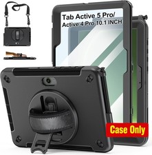 Case for Galaxy Tab Active 5 Pro 2025 10.1 Inch: TPU Cover with Stand, Pencil Ho picture