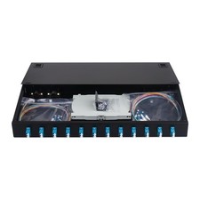 Xunsomten-24 Fibers Port LC/UPC OS2 Rack Mount Enclosure Box, 1pack picture