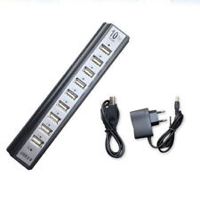 10 Port USB 2.0 High Speed HUB External With Power Adapter and Cable picture