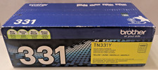 Genuine Original Brother TN331Y Yellow Toner Cartridge 1500 Page Yield  picture