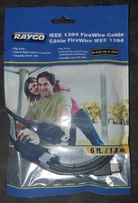Raygo 6FT FIREWIRE CABLE 6 PIN TO 4 PIN IEEE 1394 PC MAC 6' 6 to 4 6-4 PINS New picture