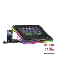 2 Detachable Fans RGB Gaming Laptop Cooling Pad, Rapid Cooling K6RGB with Foam picture