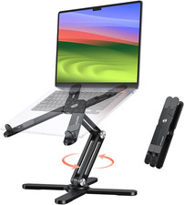 LA10 360° Rotating Laptop Stand Riser Foldable for Desk|Aluminium Alloy,Tool-Fre picture