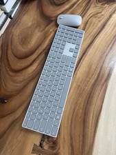 Microsoft Surface Wireless Keyboard Full-Size Silver with mouse picture