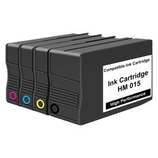 HIRMOD Compatible Ink Cartridges HM 015 Black Cyan Magenta Yellow Set 4 Pack picture