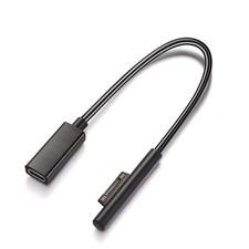 Surface to USB C Charging Cable (Female USB-C, 20 cm), Compatible Black 20 cm picture