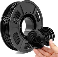 85A TPU 3D Printer Filament 1.75Mm ±0.03Mm,250G Black Filament,Super Soft & Flex picture