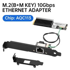 10Gbps AQC113 M.2 B+M Key LAN Network Card RJ45 10Gb Ethernet Adapter Desktop PC picture