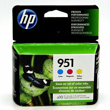 3-PACK HP GENUINE 951 COLOR INK OFFICEJET PRO 8100 8610 251DW 276DW SEALED BOX picture