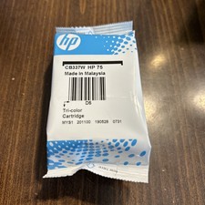 HP 75 Tri color Ink Cartridge Genuine OEM CB337WN Sealed picture