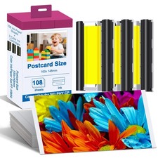Compatible with Canon Selphy Series Ink and Paper, KP-108IN 3 Color Ink Casse... picture