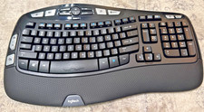 Logitech K350 Wireless Wave Keyboard Ergonomic Y-R0053 Tested No USB Dongle picture