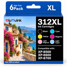 312XL High Yield Compatible Ink Cartridge XP-8500 XP-8600 XP-8700 LC/LM/M/C/B/Y picture