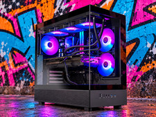 Custom ARGB Gaming PC Desktop R5 5500 32GB RAM 1TB SSD RTX 5060 Win11 Streaming picture