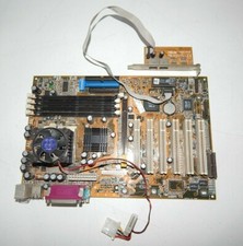 Motherboard ASUS CUV4X-E PGA 370 CPU Celeron 700/128/66/1.7V SL4P8 - Vintage picture