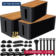 YUANYE Cable Management Box Cable Management Kit for Power Strip to Hide Wires,C picture