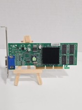 NVIDIA GeForce2 MX200 VGA AGP Graphics Card MS-8839 Low Profile Half Height VGC picture