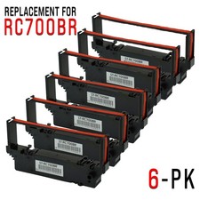 6-Pack Premium Black/Red Ribbons for Star SP-700 | Fits RC700BR SP712 SP742 picture