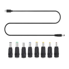 1PCS 1m/3.3ft 12V USB C to DC PD Adapter with 8 Connector Tips picture