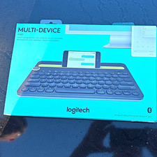 Logitech K480 Compact Bluetooth Multi-Device Keyboard w/ Cradle Black/Yellow picture