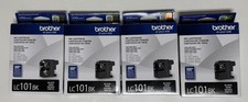 Brother LC101BK Black Ink Cartridge LOT OF 4 picture