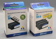 NEW 2 PACK Replacement Ink For HP 951 Colors Cyan Magenta Yellow Expires 2023 picture