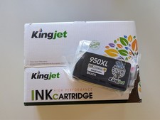 950XL BLACK Ink Replacement Cartridge KINGJET - New, Still Sealed (C) picture