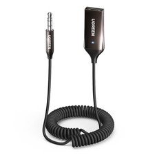 Dark Grey Aux to Bluetooth 6.0 Adapter for Car USB 2.0 to Bluetooth Receiver picture