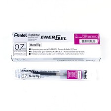 EnerGel Magenta Ink Cartridge Refill Pack of 12 Super Smooth Writing 0.7mm 1.0mm picture