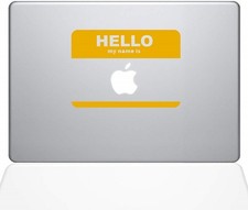 The Decal Guru 63454 Name Tag MacBook Decal Vinyl Sticker 11