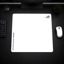 ROG Classic White Mouse Mat | 500x500mm | L Size Gaming Mouse Pad picture
