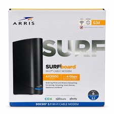 NEW ARRIS Surfboard G34 DOCSIS 3.1 Wi-Fi Cable Modem AX3000 picture