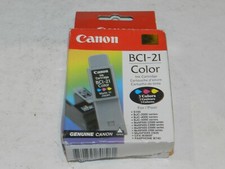 OEM Genuine CANON BCI-21 Color Ink Cartridge 3 Colors Pack NEW NIB Sealed picture