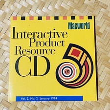 Vtg Macworld Interactive Product Resource CD Software Vol 2 No 2 January 1994 picture