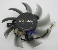 For ZOTAC 9800gt Graphics Card Fan Blade Diameter 74mm 2-wire 4P Plug picture