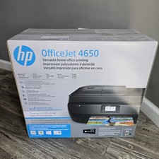 HP OfficeJet 4650 AIO All-in-One Wireless Printer Black F1J03A Brand New NOS picture