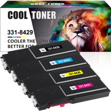 4 PACK Set C3760 Toner Compatible With Dell C3760dn C3760n C3760dnf C3765dnf MFP picture